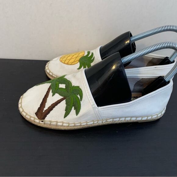 Circus By Sam Edelman Pineapple Palm Tree Espadrille Canvas Flats - Picture 8 of 8